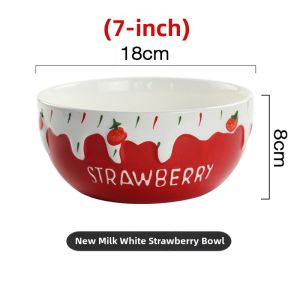 Embossed Hand-Painted Thick Large Soup Bowl