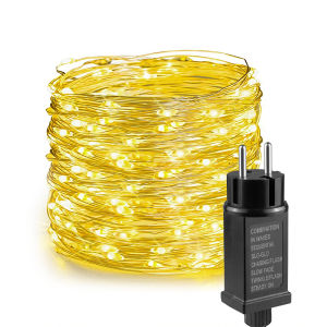 20M Holiday New Year Party Christmas Decoration Yard & Garden Decors Luces Warm White/Multicolor Lighting EU/US Power Plug