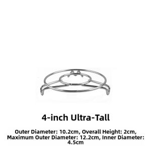 Mini Stainless Steel Steamer Rack for Egg Steaming Bread Steaming Health Tea Pot Slow Cooker Porridge Making Versatile Kitchen Tool