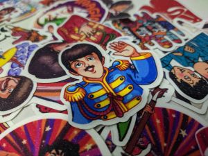 The Beatles 20pcs. Glitter Stickers