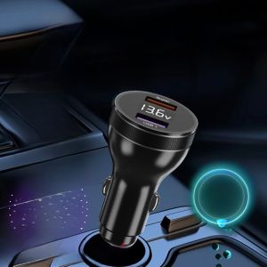 Flash Charge Car Charger LDZM120W Suitable for OnePlus Oppo RENO13 Realme GT67Vivo Huawei 100W Dual USB 5A Output Car Charger