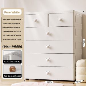 YOUYIDIAN | Bedside Thick Drawers Storage Cabinet for Baby and Childrens Wardrobe Toy Storage 5 Drawers