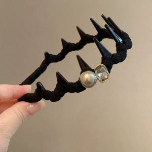 Phụ Kiện Tóc Kim Cương Ngọc Trai Paris Queen Wave Pearl Hairband Nữ Mùa Xuân Hè Thời Trang Phụ Kiện Tóc Xu Hướng Mới Nướng