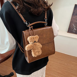 Túi Đeo Vai Đôi Thời Trang Cổ Điển Thường Ngày 2025 Túi Học Sinh Mới Mùa Thu Túi Công Văn Chất Liệu Chữ Cái Túi Đeo Vai Thời Trang