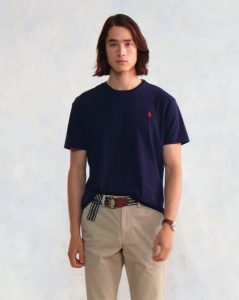 Polo Ralph Lauren Men Custom Slim Fit Jersey Crewneck Short Sleeve T-Shirt
