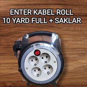 ENTER KABEL LISTRIK TEMBAGA ROLL BOX CABLE + SAKLAR ON OFF 10M 15 METER SNI KUALITAS BAGUS 10YARD 15 YARD SWITH