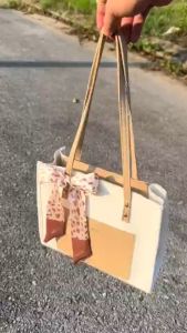 Túi xách nữ kẹp nách túi đeo vai kẻ ô tặng kèm khăn thời trang HĐ226