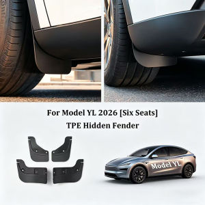 Mud Flaps For Tesla New Model YL 2026 TPE Front Rear Wheel Mud Flaps No Drilling All Weather Anti-Snow Anti-Sand Guard Protector