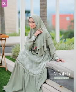 GAMIS ATHALLAH NOURA SET HIJAB DEWASA TERBARU