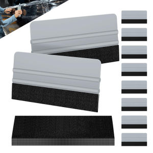 Vinyl Wrap Squeegee 6 Inch Felt Edge Window Film Tint Decal Applicator Scraper Spatula for Vinyl Wallpaper Smoothing Tool