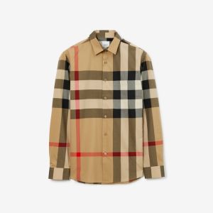 Burberry | Plaid Cotton Long Sleeve Shirt Multi-color