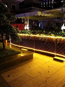 Keycool Solar LED Strip Lights Warm White IP65 Waterproof 5M/10M/20M 300/600/1200 LEDs with Remote Control Timer and Dimmable Outdoor Garden Patio Decor