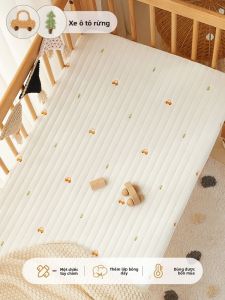 BESSIAO | Bộ Drap Giường Nôi Bé Bằng Cotton Sạch 100%