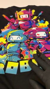 SHIBAKIDS C16  Kaos Anak laki laki Roblox  Usia 3 tahun s/d 12 tahun fashion Katun  Santai Hitam