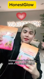 HONEST GLOW Kojic Papaya Soap Pouch 10x Niacinamide 5pcs 70g