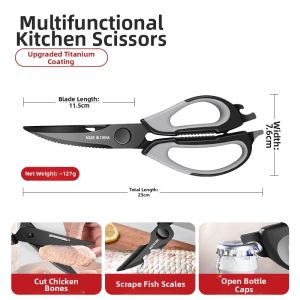 BAKULI | Multipurpose Sharp Kitchen Scissors