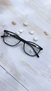 แว่นพร้อมเลนส์สายตา สั่งตัดทุกค่าสายตา SG รุ่น R9062 สีดำเงา ขาสปริง *ทักแชทแจ้งค่าสายตา