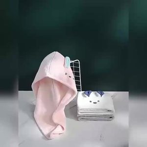 Japanese Style Dry Hair Cap With Super Absorbent Coral Fleece Dry Hair Towel Thick Shower Cap