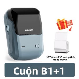 Máy In Nhiệt Mini NIIMBOT B1 Bluetooth Máy In Di Động Cầm Tay In Nhãn Mã Vạch Nhãn Dán Tròn Không Dây Dùng Cho Gia Đình