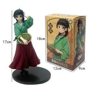 Bandai | 17cm Anime The Apothecary Diaries Figure Maomi Action Figural Pvc Model Kawaii Car Decoration Doll Children Toys Christmas Gifts