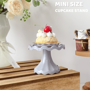 1Pc Mini Cupcake Stand Small Cake Display Stand for ChocolateDessertWeddingBirthdayBaby ShowerTea Party Supplies