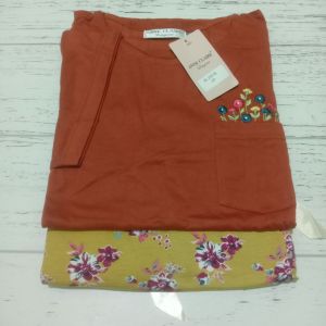 SETELAN ANNE CLAIRE CP BUNGA CHRYSAN XL LENGAN KERUT - SETELAN JALAN2 - SETELAN SANTAI