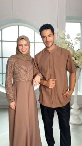 BAJU SARIMBIT COUPLE KELUARGA ETHICA ROYAL COUPLE 181 CREAMY IRISH / KAGUMI 313 & KAHFI 303