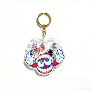 Bandai | Creative The Amazing Digital Circus Pomni & Jax Acrylic Shaker Keychain Anime Merchandise Bag Charm Pendant