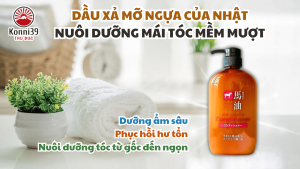 DẦU XẢ MỠ NGỰA CỦA NHẬT NUÔI DƯỠNG MÁI TÓC MỀM MƯỢT (CHAI 600ML)- HÀNG NỘI ĐỊA NHẬT
