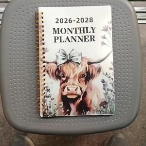 Planner Books 2026-2028 Weekly Monthly Planner 2026 To Dec 2027 Spiral Organizer With Calendar Notes For School Office Supplies