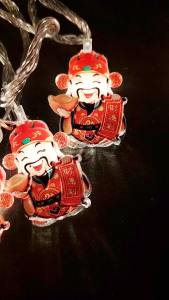 GOD OF FORTUNE CNY String Light 财神爷串灯 Lampu Lip Lap Light Decoration Chinese New Year Light 财富灯串 Fairy Light Waterproof