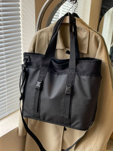 กระเป๋าถือทรงสี่เหลี่ยมขนานความจุขนาดใหญ่สำหรับเดินทาง กระเป๋าสะพายไหล่ข้างเดียวสำหรับผู้หญิง กระเป๋าใส่โน้ตบุ๊ก กระเป๋าสะพายข้างแบบลำลอง กระเป๋าถือแฟชั่น