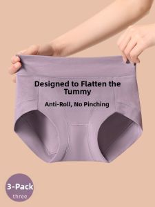 MsPai | Tummy Shaping and Butt Lifting Antibacterial Cotton Mid-Waist Briefs
