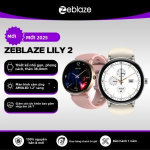 Đồng Hồ Thông Minh Zeblaze LILY 2 Dành Cho Nữ Với Chức Năng Gọi Thoại Dây Đeo Kép Màn Hình AMOLED HD 1.2 Inch Theo Dõi Sức Khỏe & Thể Dục Chống Nước