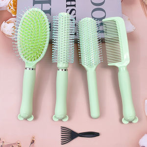 Home Use Comb Anti-static Long Hair Brush Cute Girl Cartoon Style Hair Care Tool Straightening Brush for Students And Hair Styling
