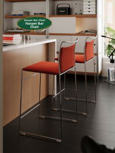 NANGUAHEZI | Vintage Luxurious Designer High Stool Bar Chair