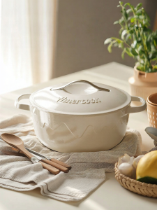 Amercook | Nồi Đa Năng Đúc Sắt Tráng Men Đỏ