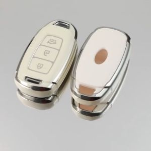Ốp TPU bảo vệ chìa khóa cho dòng xe HUYNDAI ACCENT ELANTRA. KONA 2014- 2018...mẫu 3 nút