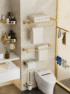 Bathroom Shelf Towel Rack Integrated 304 Stainless Steel