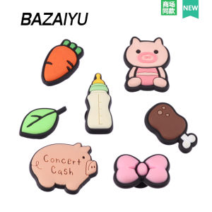 Baizi Fish Hole Shoe Accessories High-End Feeling Shoe Buckle Family Style Shoe Flower Suitable for Crocs/Crocs PVC Material