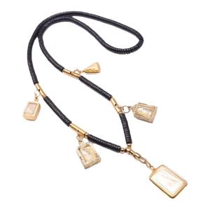 TEGA Thai Amulet Chain Rotate Titanium Steel Single Hanging Three Hanging Five Hanging Convenient Disassembly Spring Olecranon Buckle Coconut Shell