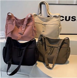 Ladies Shoulder & Crossover Bag New Design Large Capacity Smooth Nylon Material