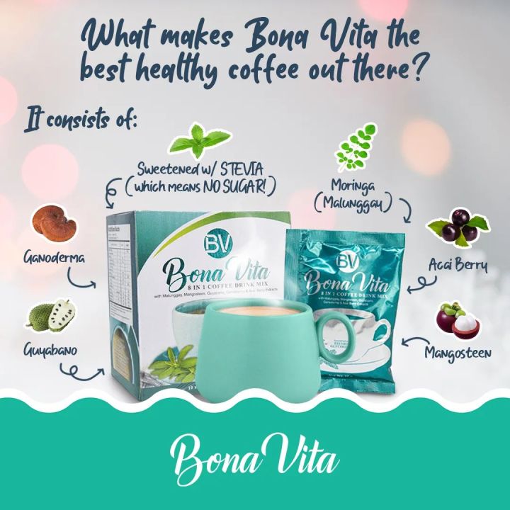 (1 box )bona vita coffee mix all natural no sugar Lazada PH
