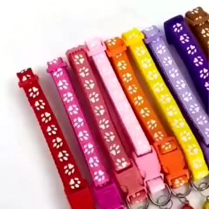 Kalung Lonceng Kucing dan Anjing Motif Jejak Kaki PAW