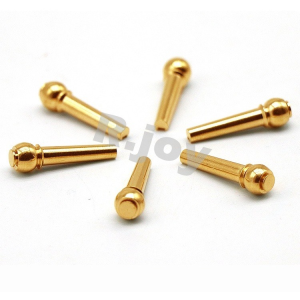 R.joy 1 Set/6 Pcs dari Gitar Akustik Tulang Pin Bridge Logam Tembaga Kit Berkualitas Tinggi-Intl