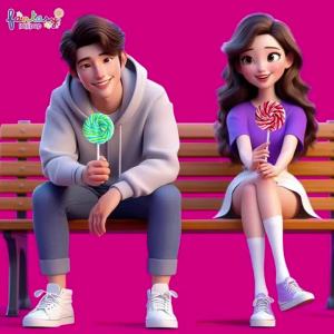 (HALAL) Snack21 Fantasy Round Lollipop Candy - No Artificial Sweeteners - R015 (D:4.5cm)