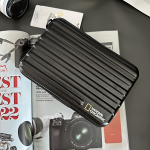 Street Trendy Crossbody Bag Digital Storage Shoulder Bag Portable Travel Box Makeup Bag Hard Nylon Lining Medium Size