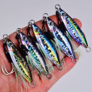 PROBEROS 5pcs Fast Sinking Metal Spoon Jig Fishing Lure7/10/14/18/30g Fishing Lure For Freshwater And SaltwaterOutdoor fishing