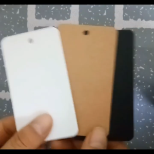 200 ชิ้น/แพ็ค-แขวนแท็ก ป้ายแท็กเปล่า ป้ายtagห้อยแบรนด์สินค้า ติดราคา แท็กขอบโค้งป้ายแท็กติดสินค้า ป้ายแท็กกระดาษคราฟท์