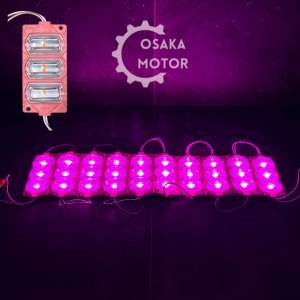 Lampu LED Modul 3 Mata Keong 12 Volt - 24 Volt Lampu Variasi Tempel WaterProof 3 Titik LED Lampu Led Kolong Lampu Dekorasi Motor Mobil Truk Universal